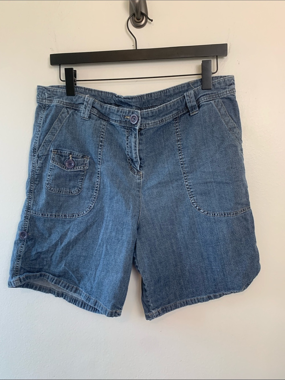Penningtons Blue Denim Jean Shorts with Button Pocket